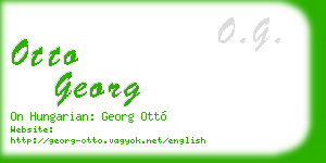otto georg business card