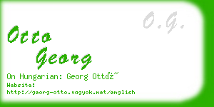 otto georg business card